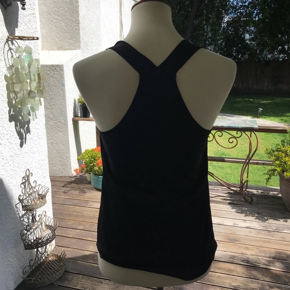 Black Ruffled Tank - Picture 2 of 2